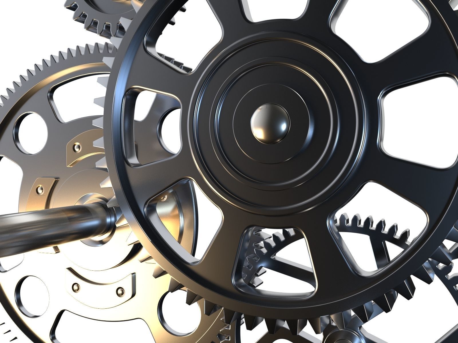 Gear mechanism v2 3D model_11