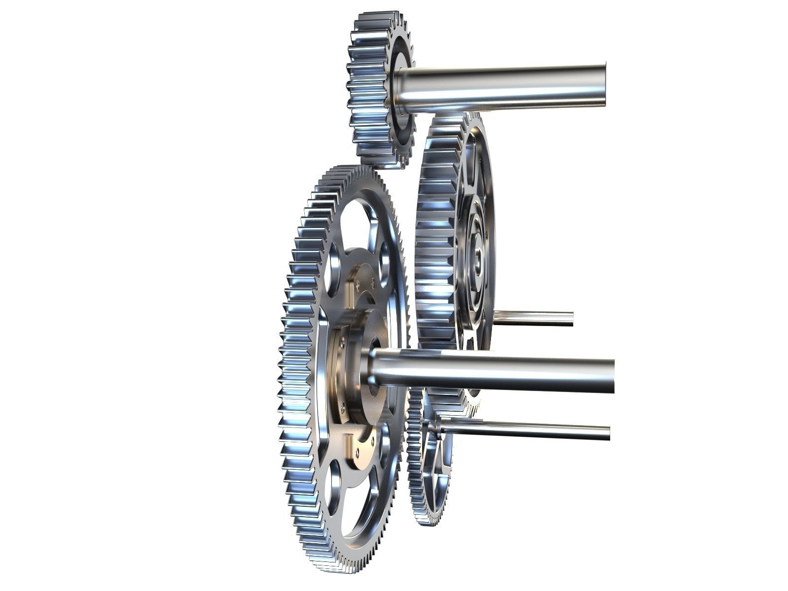 Gear mechanism v2 3D model_6