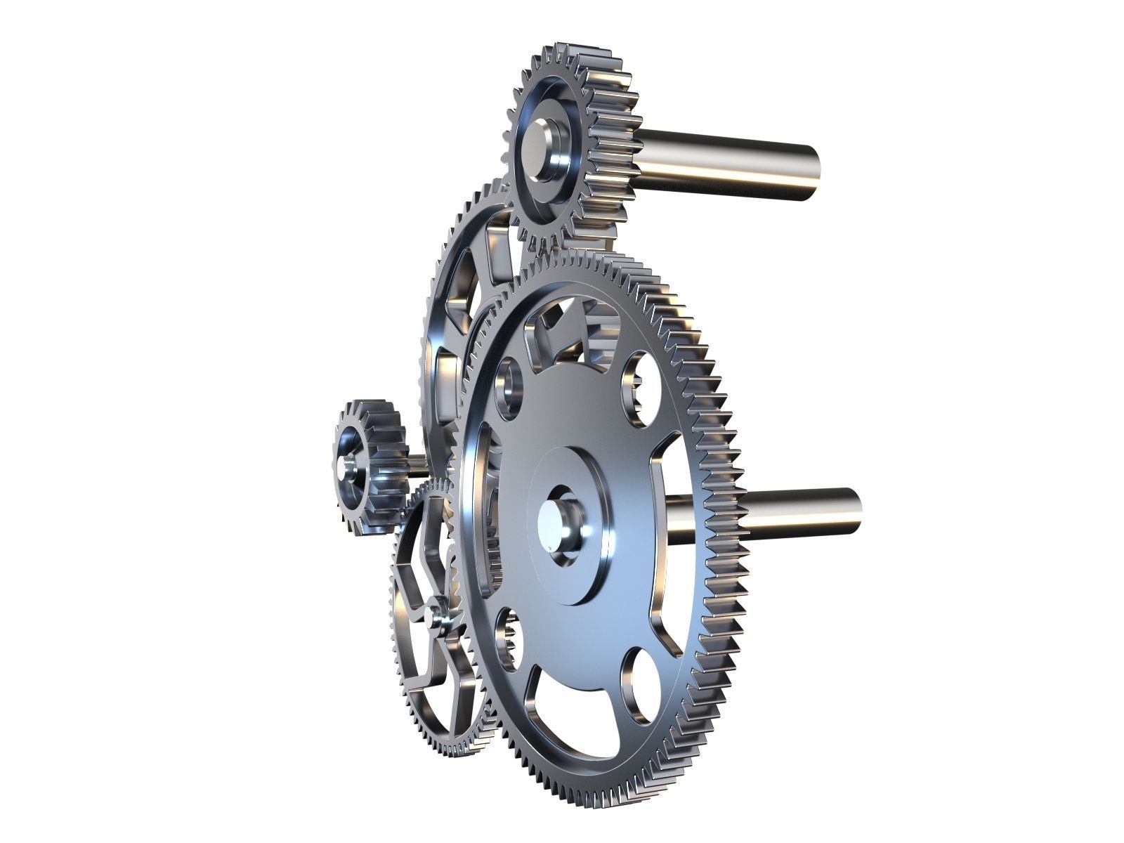 Gear mechanism v2 3D model_5