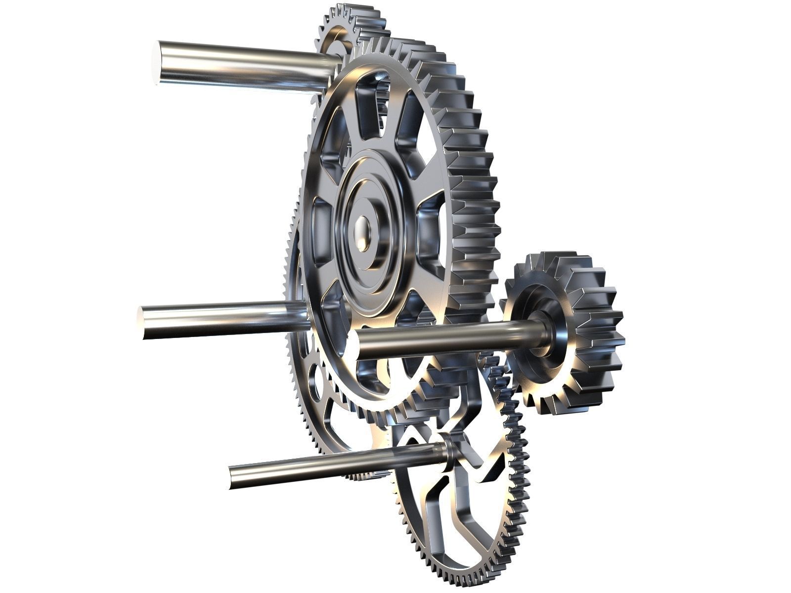 Gear mechanism v2 3D model_14