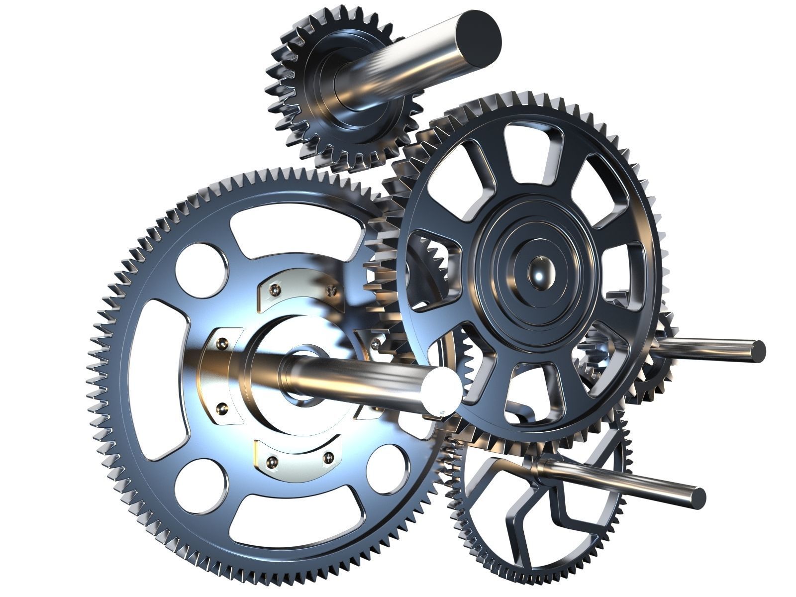 Gear mechanism v2 3D model_8