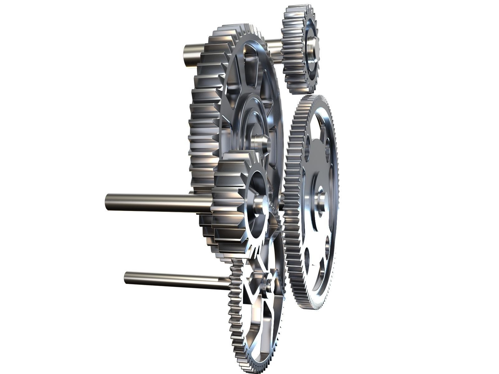 Gear mechanism v2 3D model_16