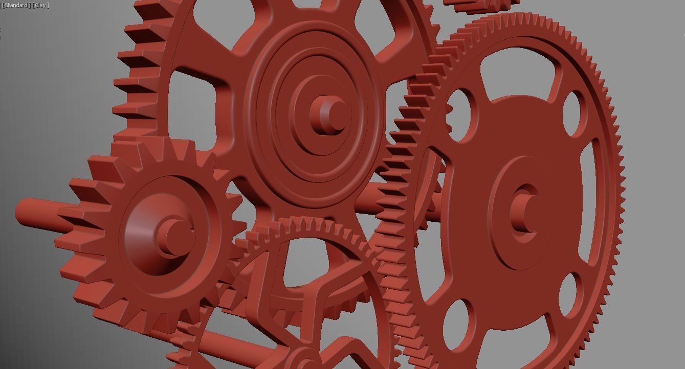 Gear mechanism v2 3D model_12