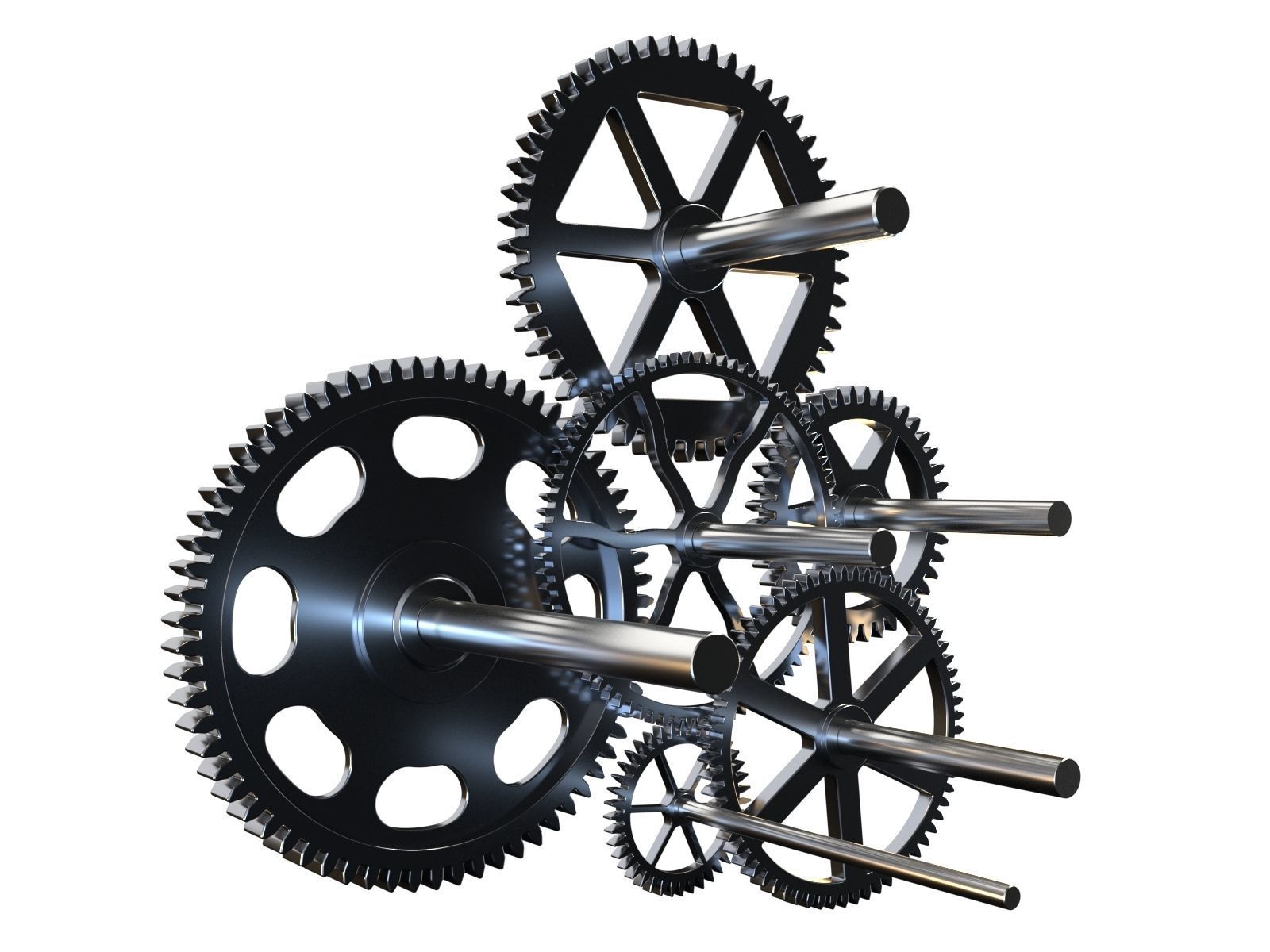 Gear mechanism v4 3D model_10