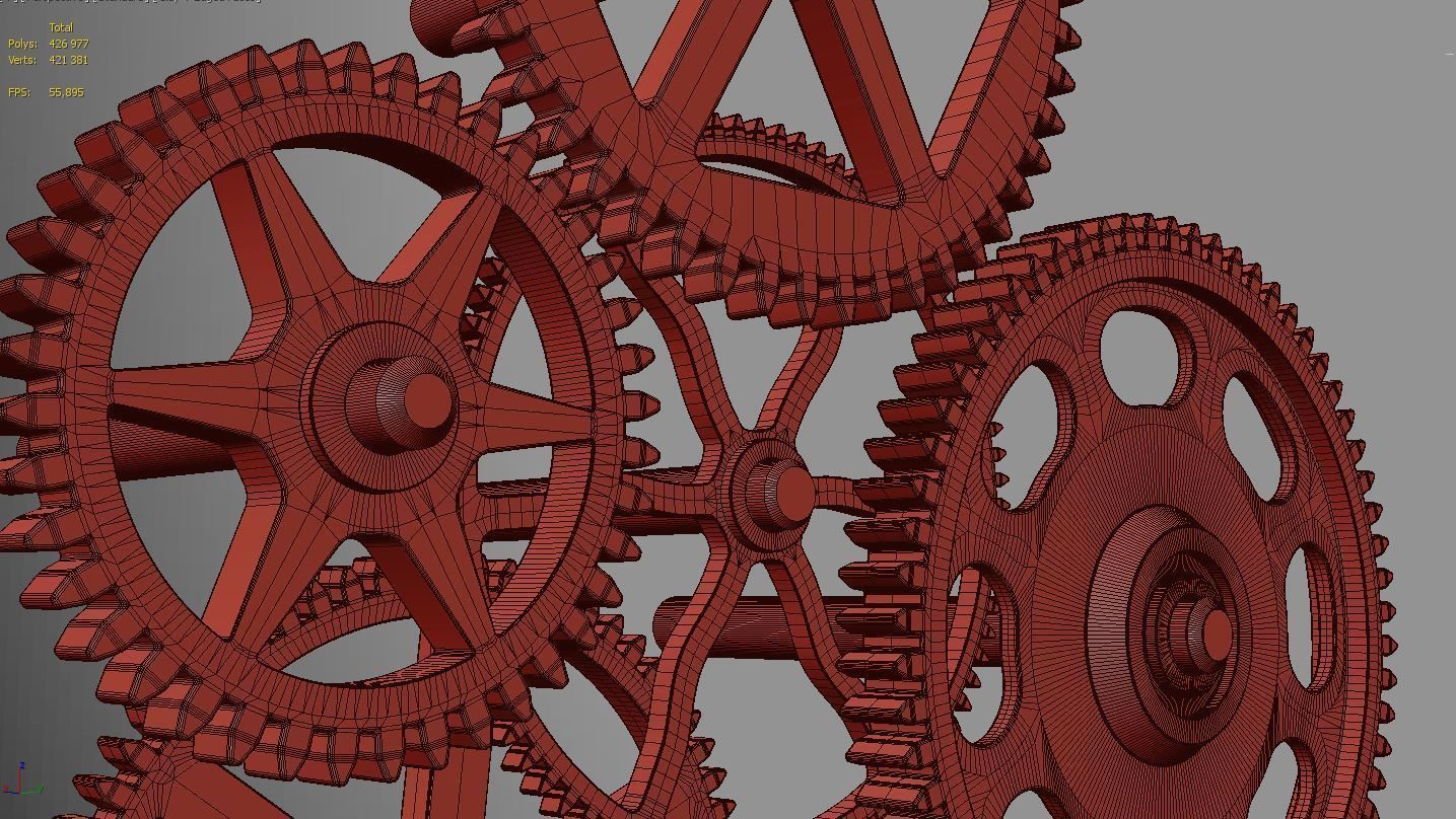 Gear mechanism v4 3D model_5