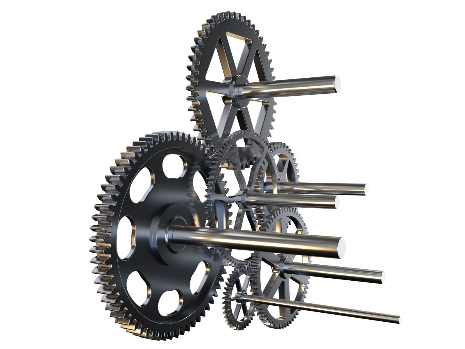 Gear mechanism v4 3D model_8