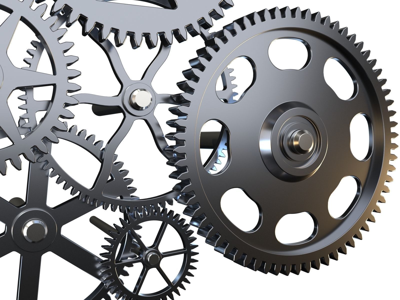 Gear mechanism v4 3D model_2