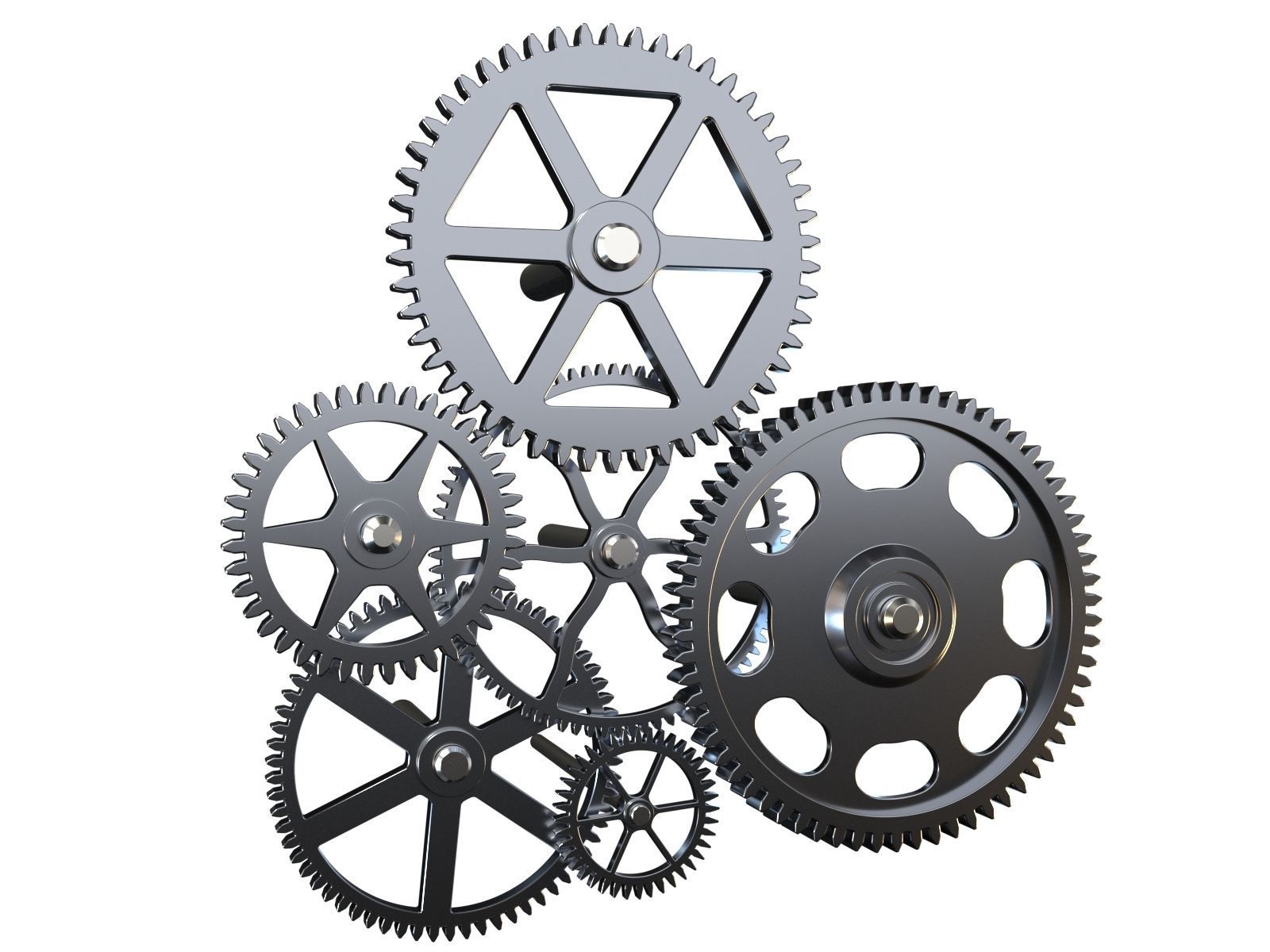 Gear mechanism v4 3D model_3