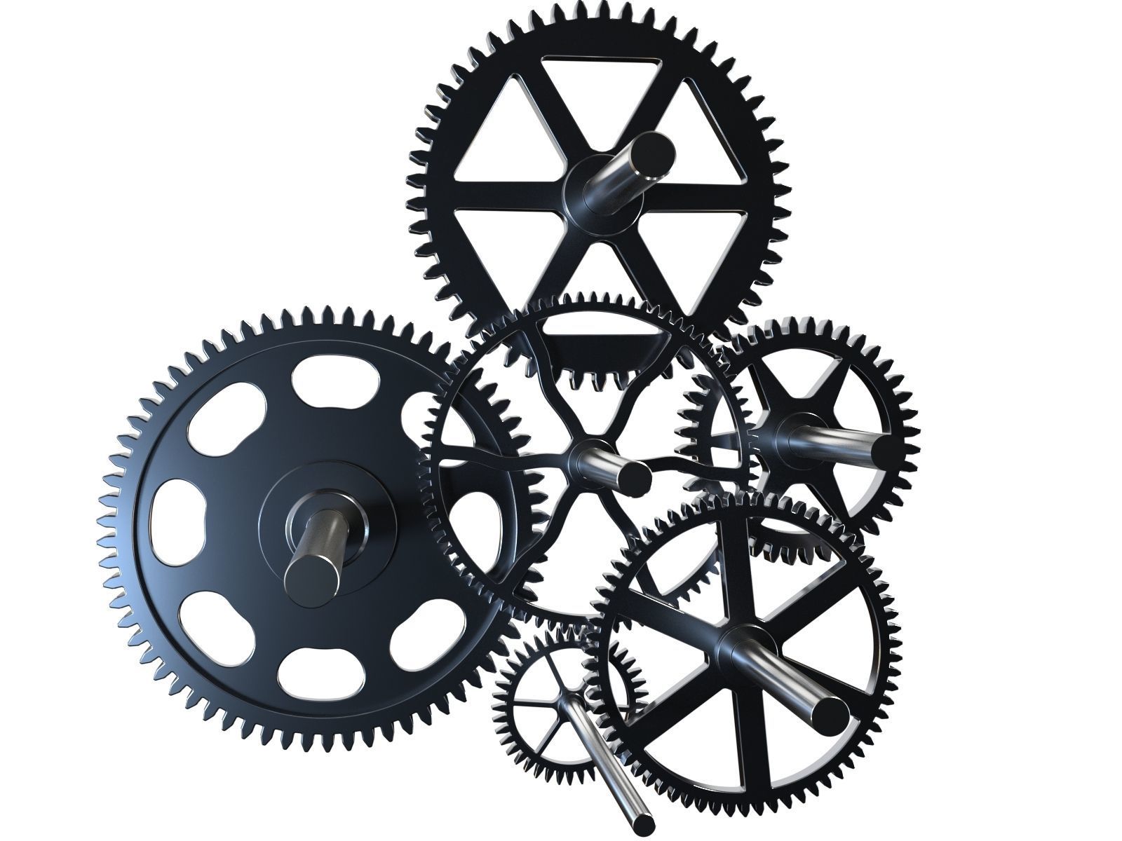 Gear mechanism v4 3D model_9