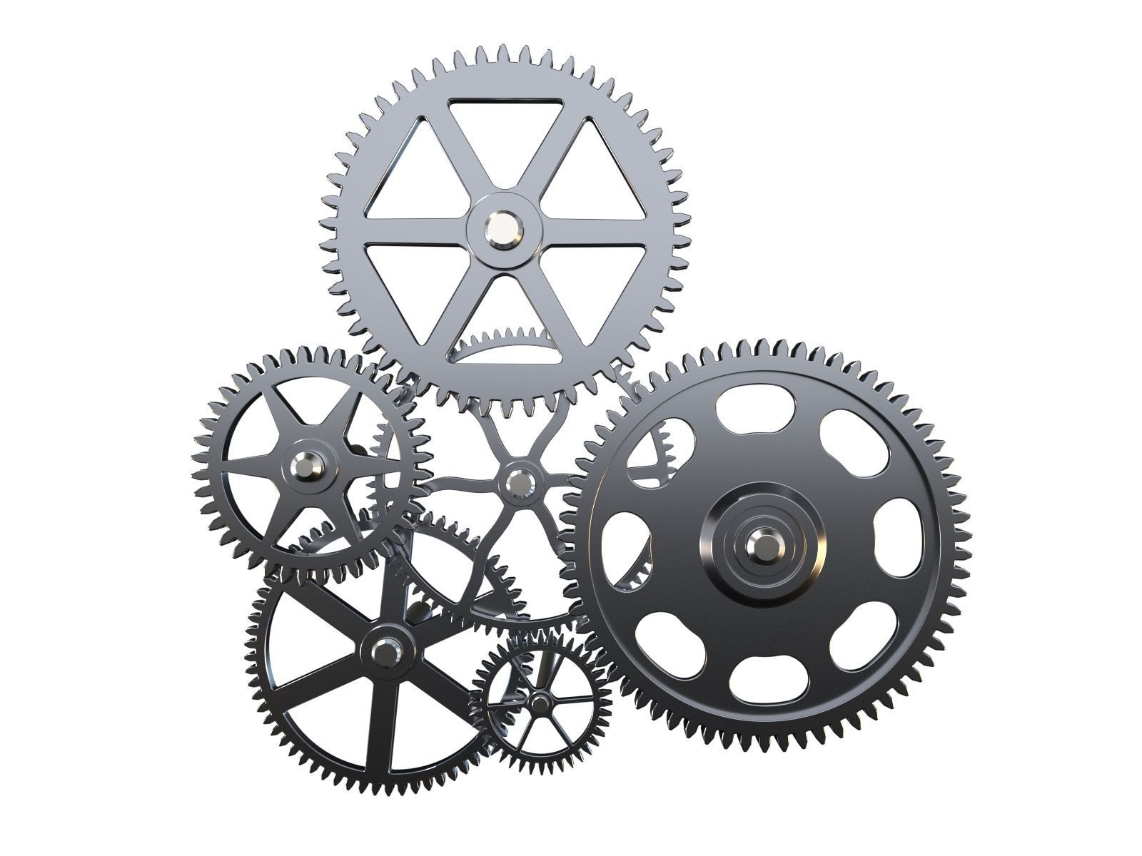 Gear mechanism v4 3D model_4