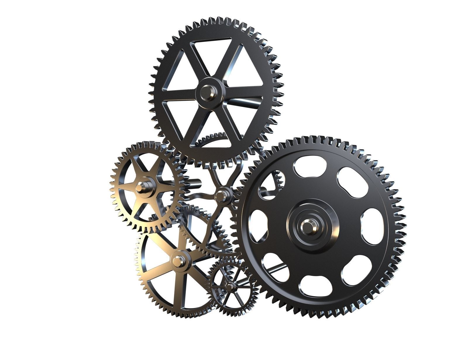 Gear mechanism v4 3D model_1