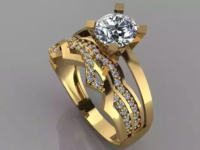 GC GOLD TW036- Diamond ring