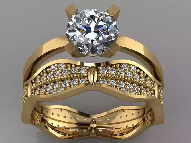 GC GOLD TW037- Diamond ring 