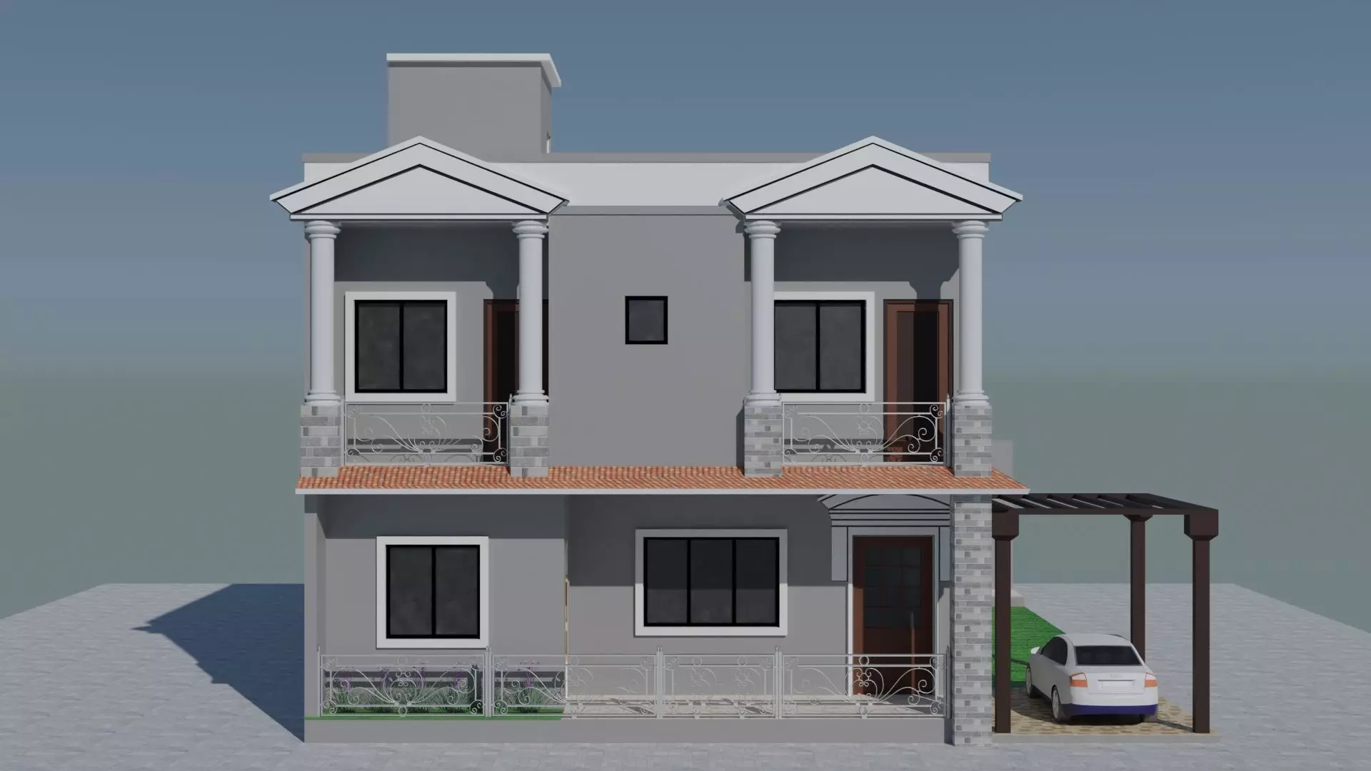 Exterior Design ED01 3D model_0