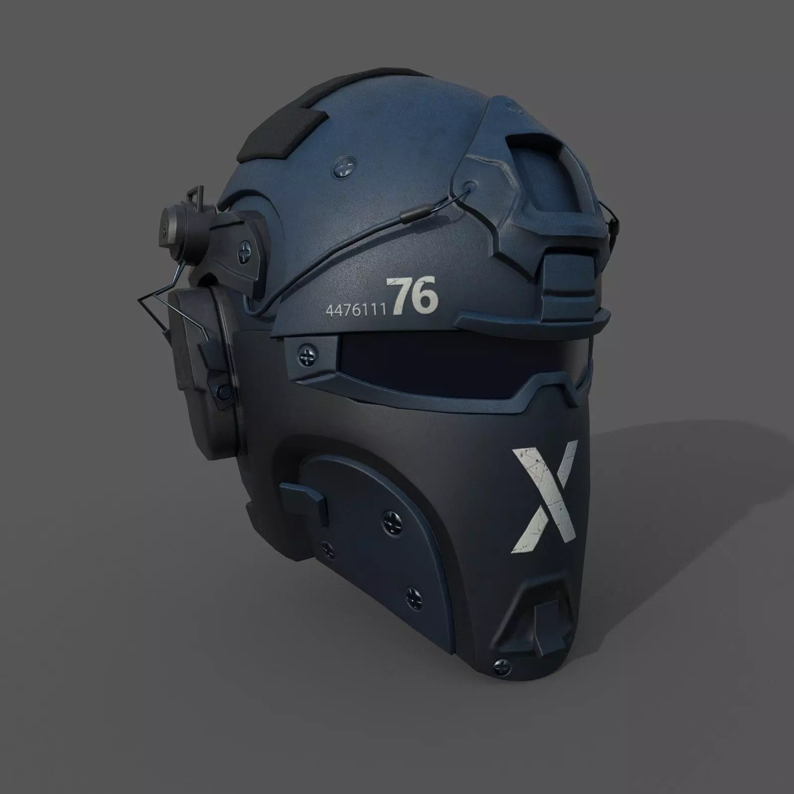 Helmet scifi military combat ver2 Low-poly 3D model