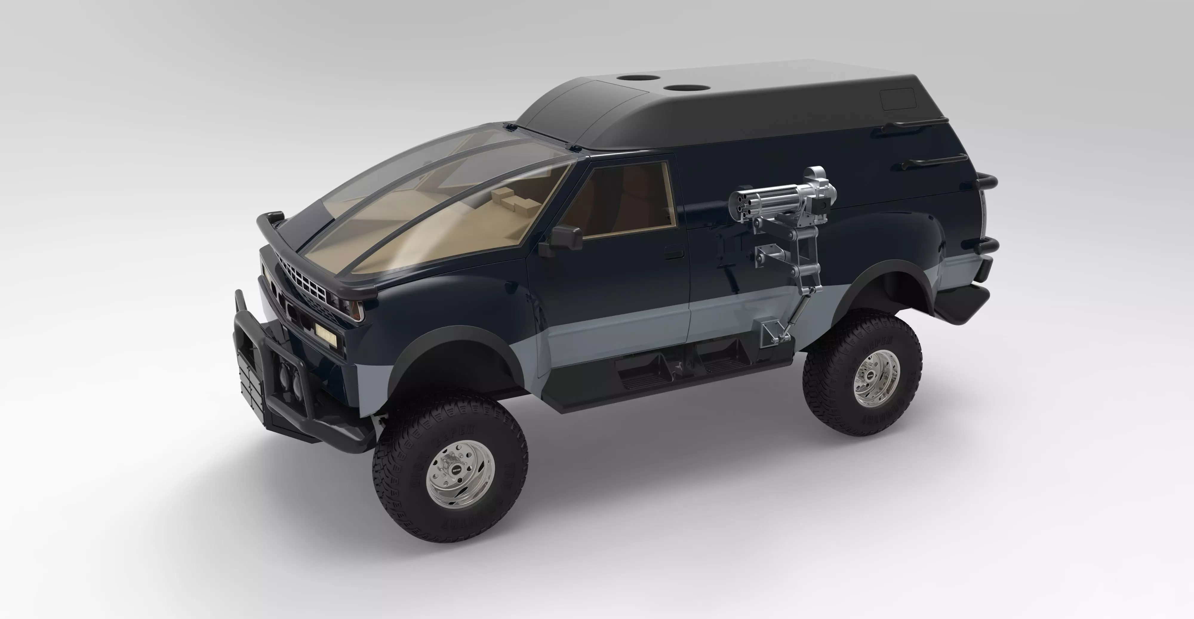 Truck from the movie Tango and Cash 3D model
