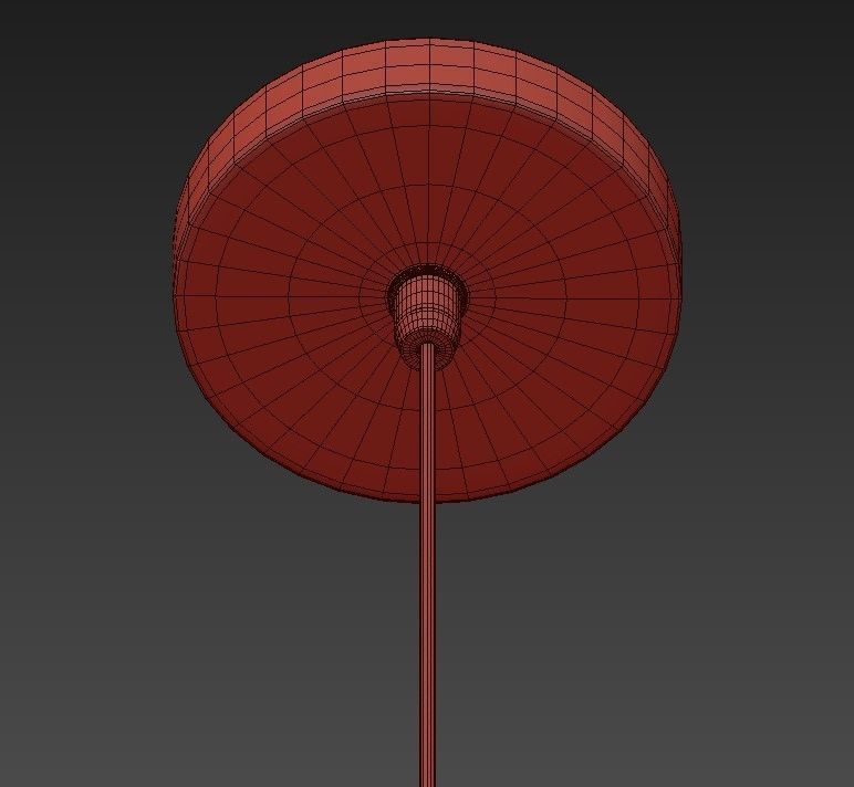 SWISH wooden pendant light with striped pattern 3D model_6