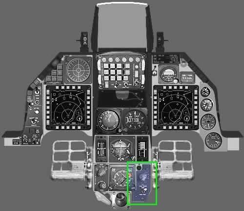 F16 Fuel Quantity Selector Panel 3D model_7