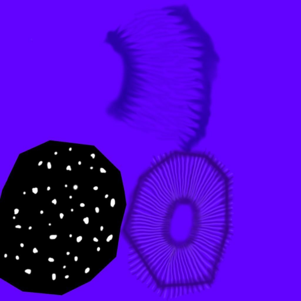 fairy mushrooms Low-poly 3D model_13