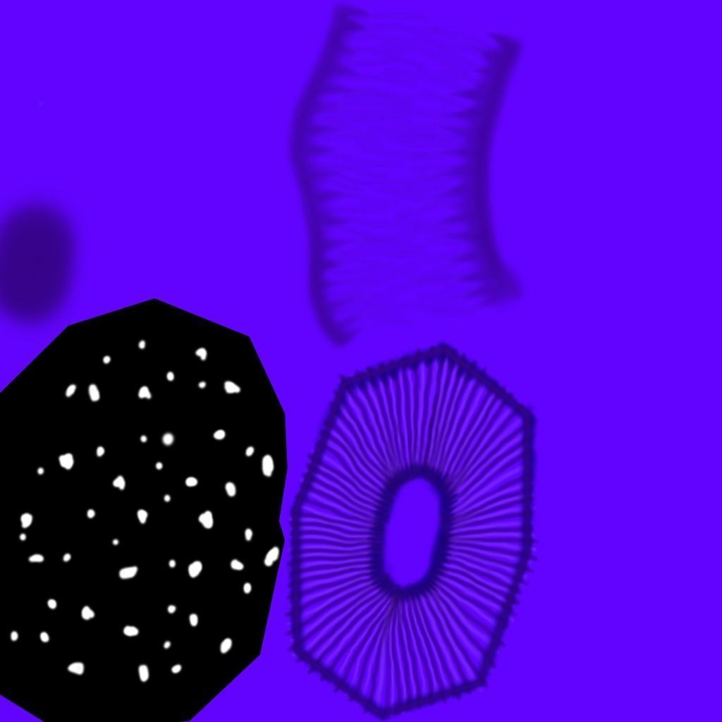 fairy mushrooms Low-poly 3D model_19