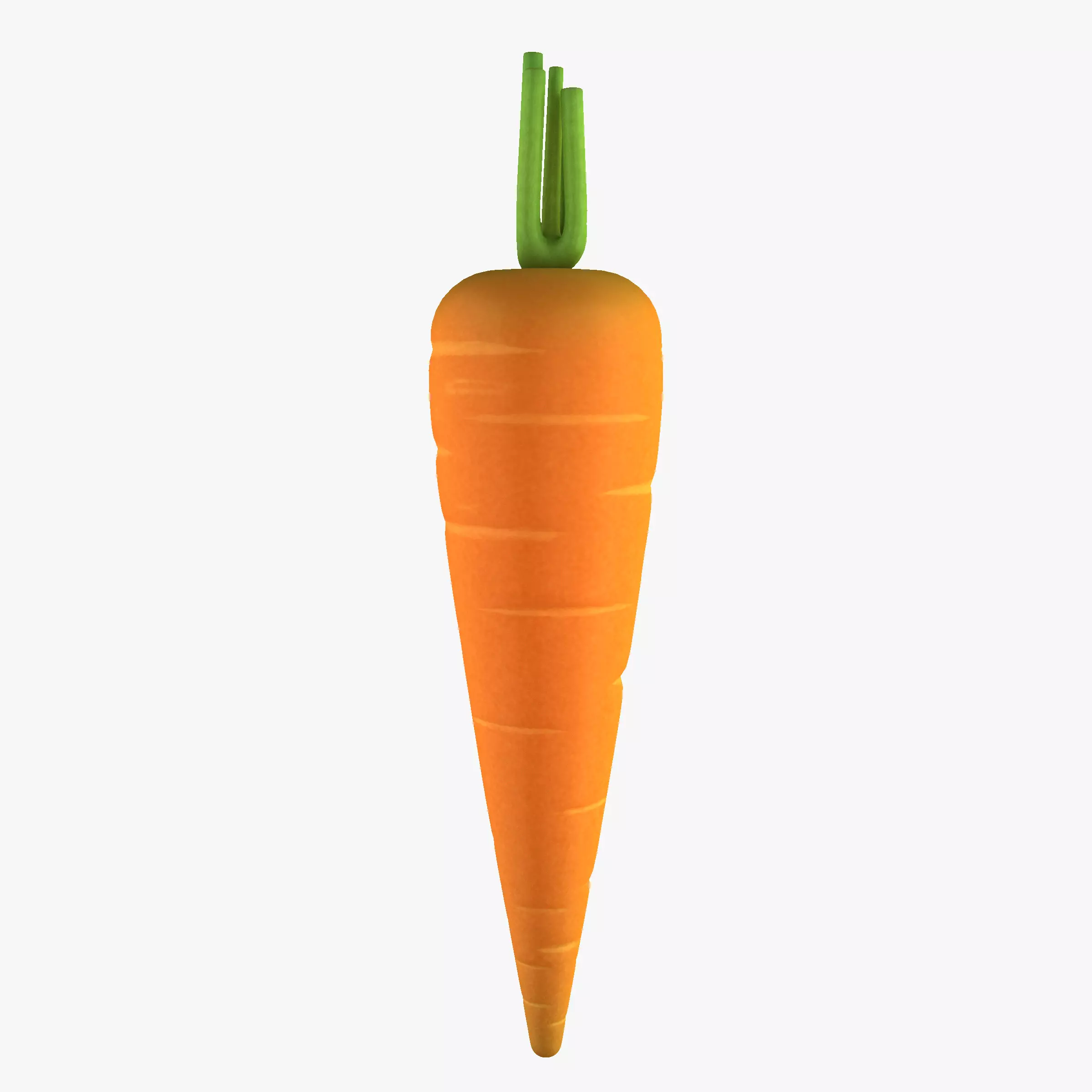 Carrot Low-poly 3D model_0