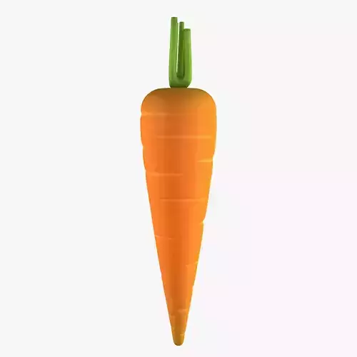 Carrot Low-poly 3D model