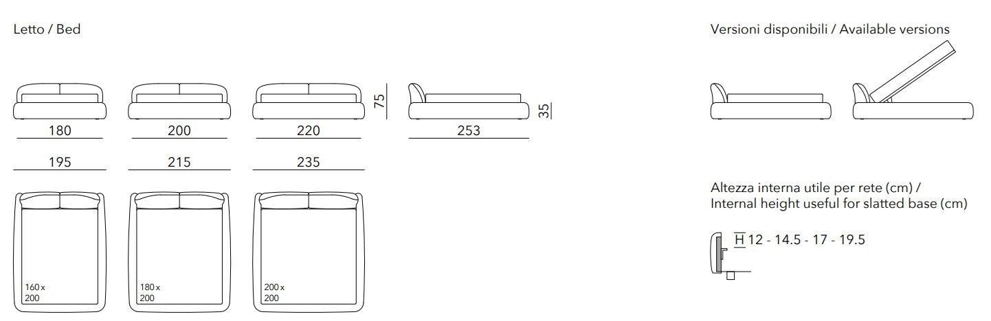 PIUMOTTO bed made out of leather 3D model_16