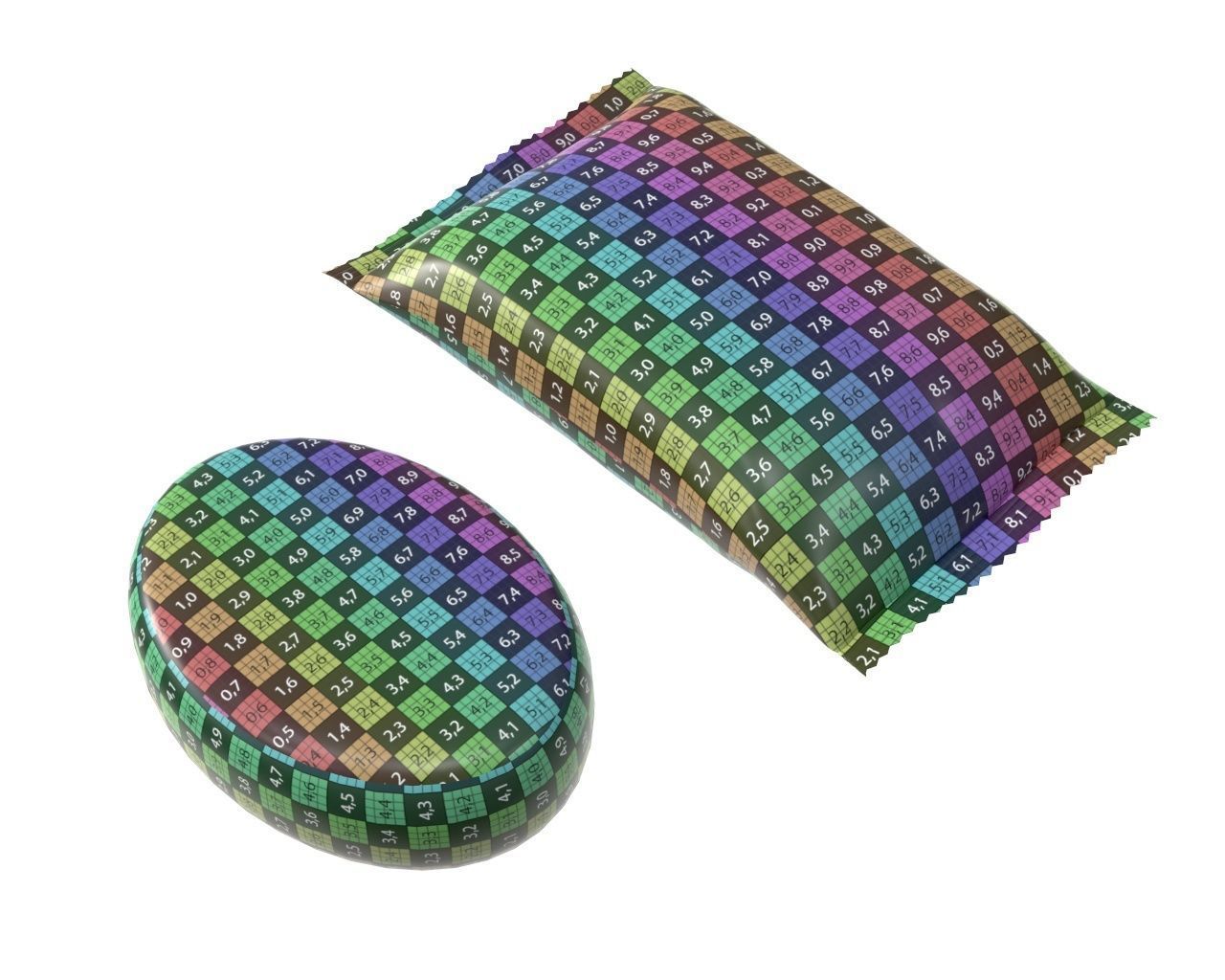 candy wraps packaged packaging  3D Model Collection_33