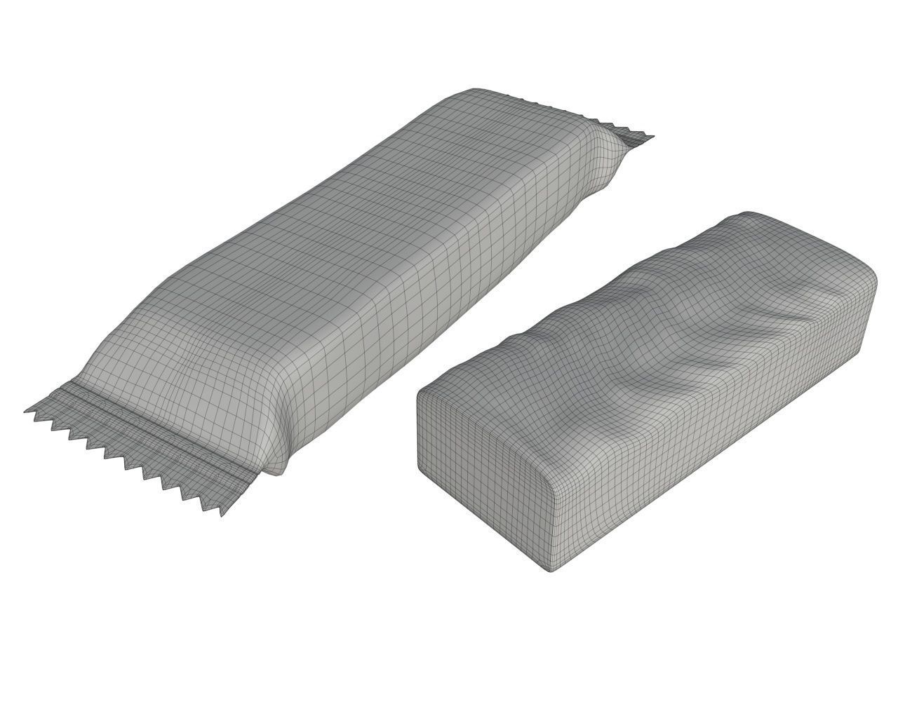 candy wraps packaged packaging  3D Model Collection_35