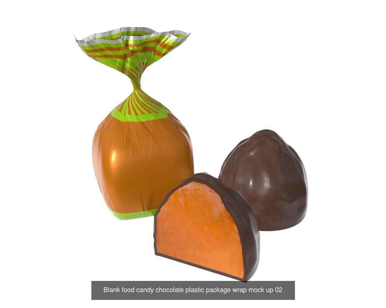 candy wraps packaged packaging  3D Model Collection_40
