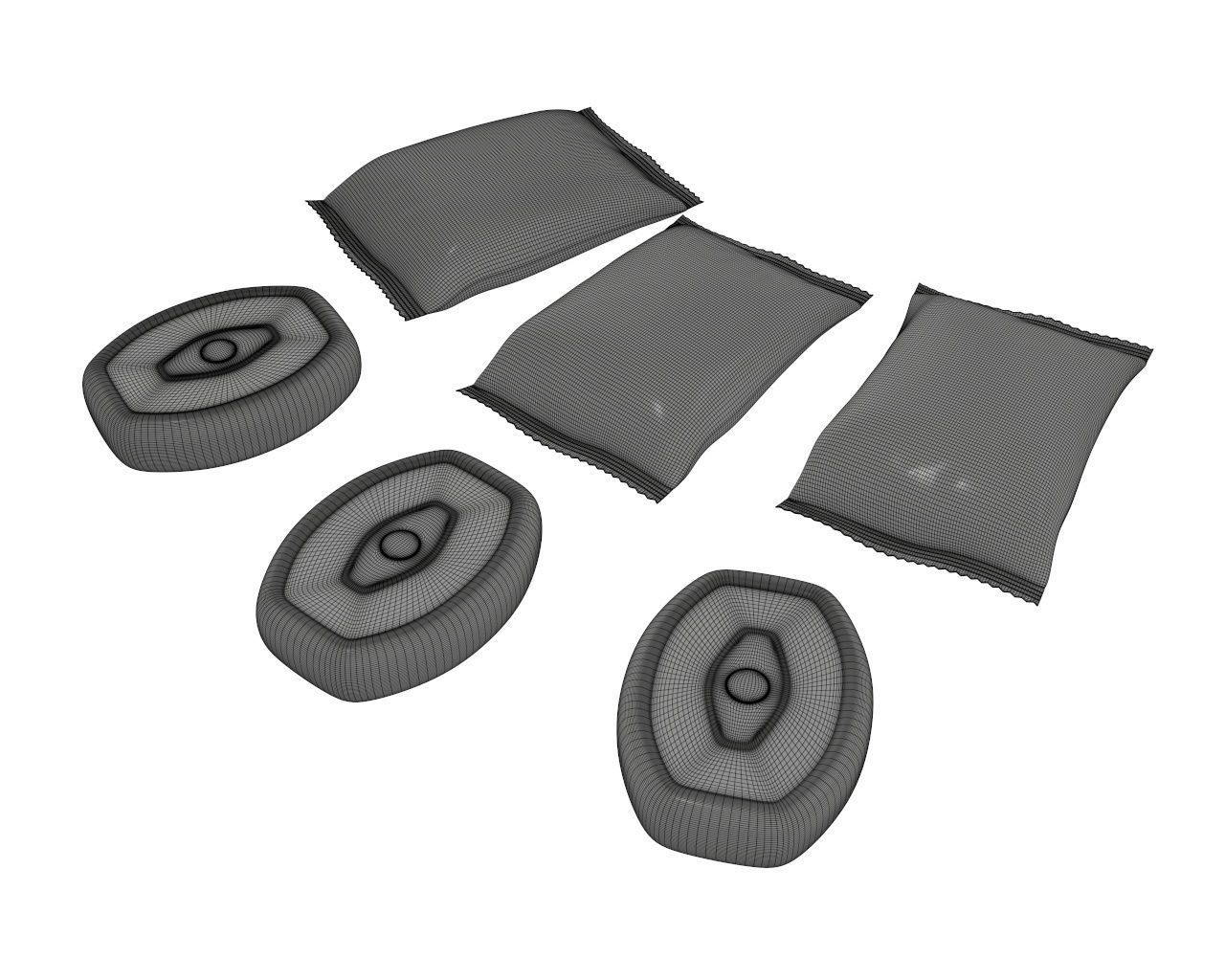 candy wraps packaged packaging  3D Model Collection_44