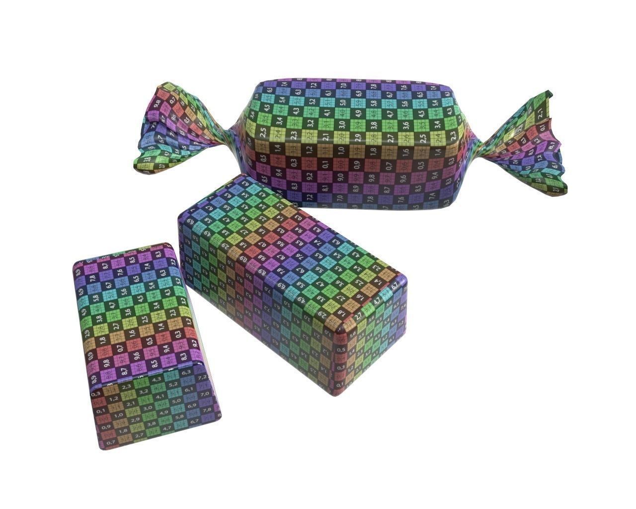 candy wraps packaged packaging  3D Model Collection_9