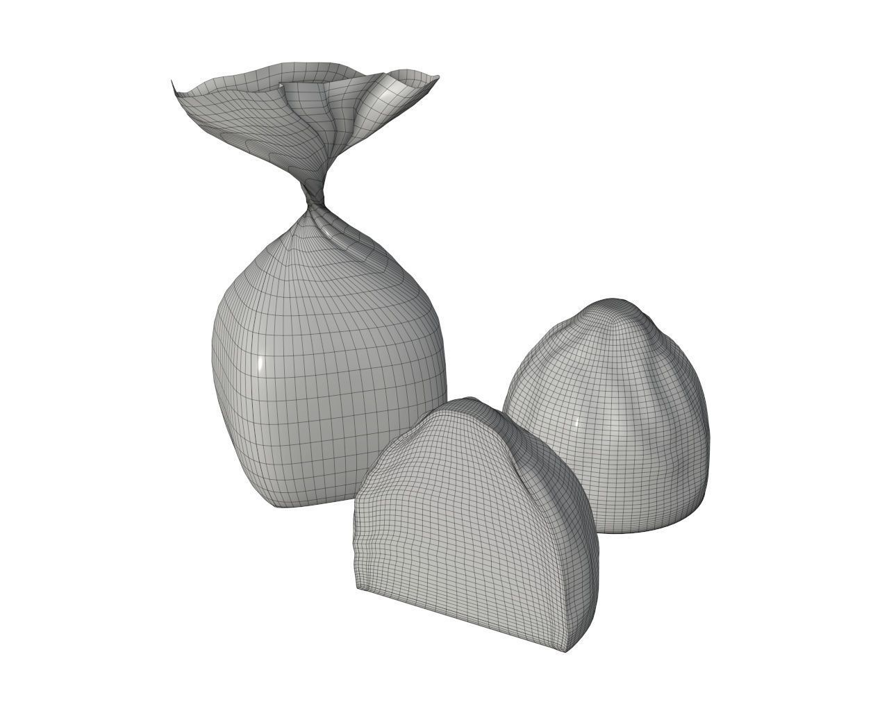 candy wraps packaged packaging  3D Model Collection_41