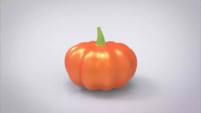 Pumpkin Low-poly 3D model