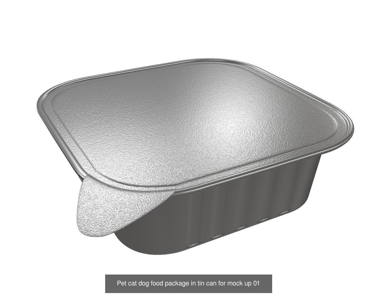 pet cat dog food packaging blank mock up 3D Model Collection_13