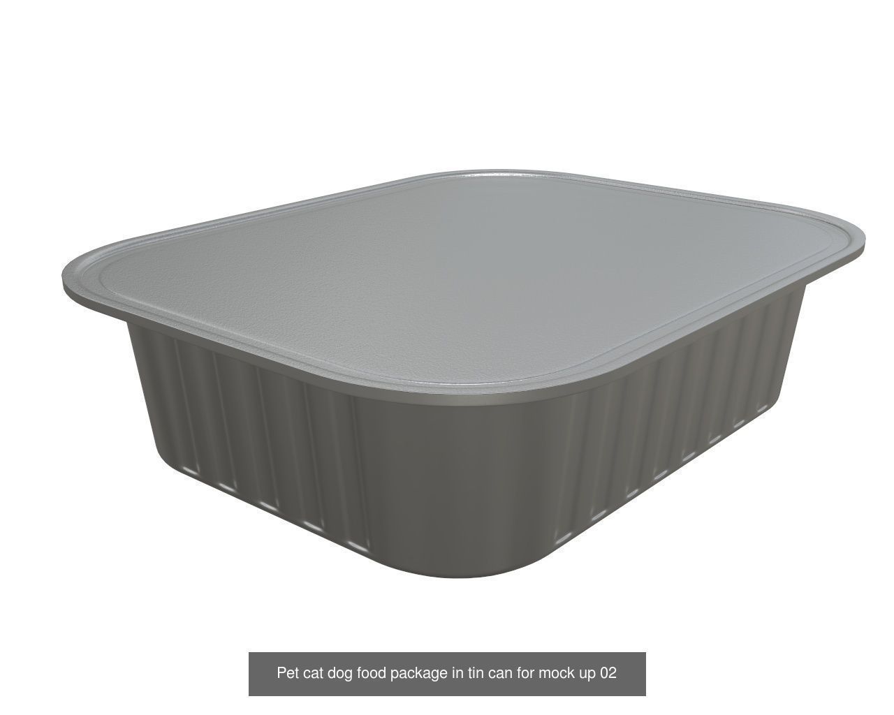 pet cat dog food packaging blank mock up 3D Model Collection_16