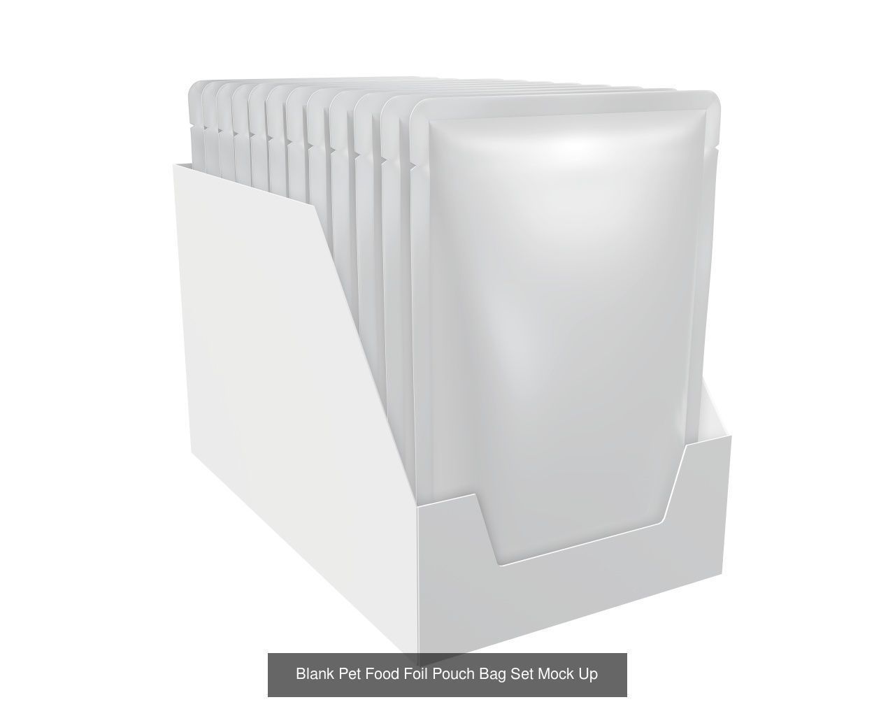 pet cat dog food packaging blank mock up 3D Model Collection_10