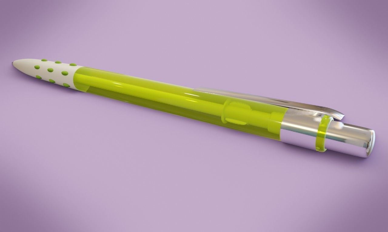 Ballpoint pen 3D model_5