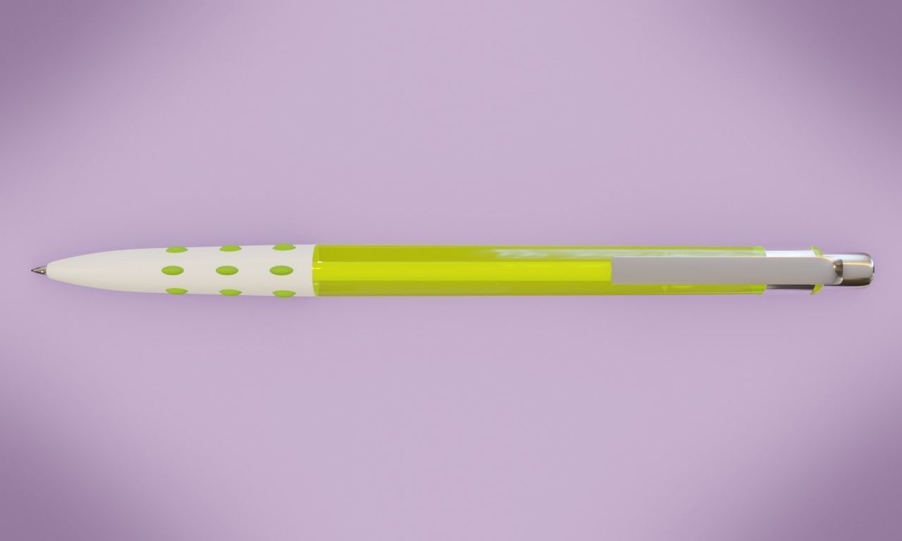 Ballpoint pen 3D model_11