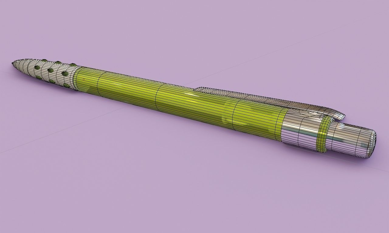 Ballpoint pen 3D model_6