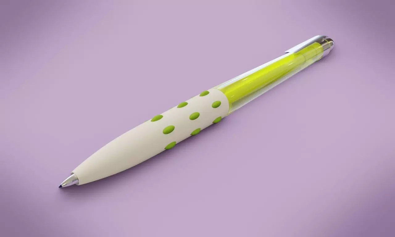 Ballpoint pen 3D model_0