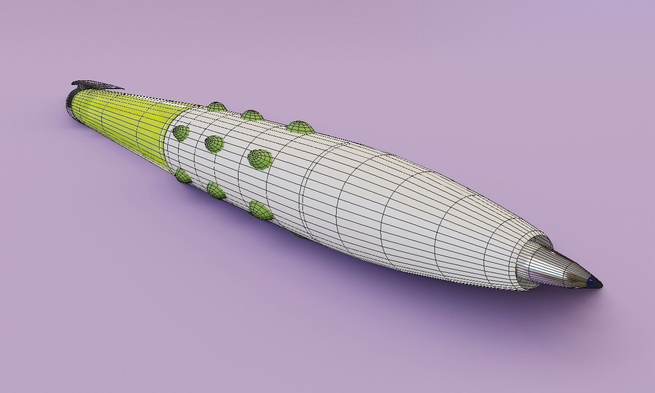Ballpoint pen 3D model_4