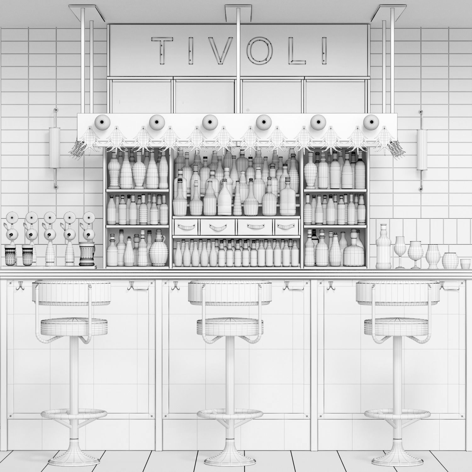 TivoliBar lovit bar design 3D model_1