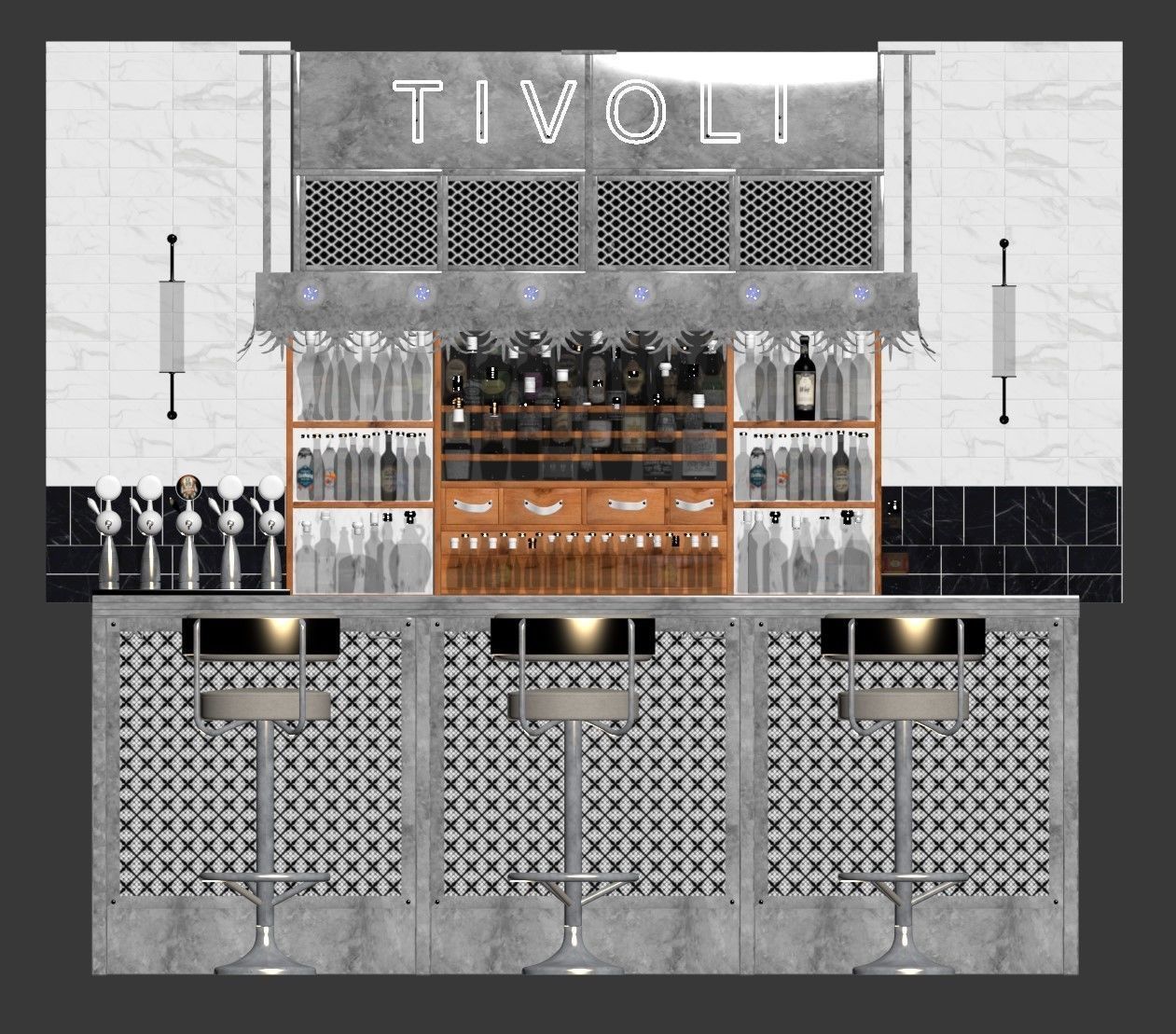 TivoliBar lovit bar design 3D model_2