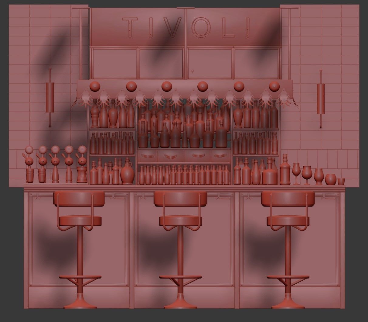 TivoliBar lovit bar design 3D model_4