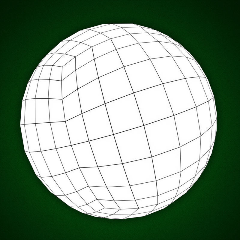 Billiard balls Low-poly 3D model_10