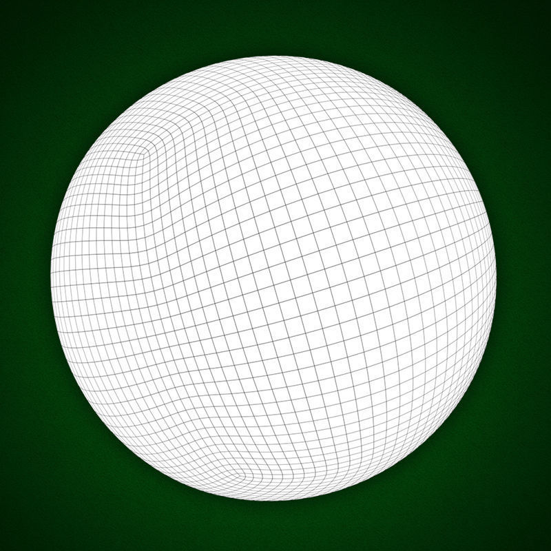 Billiard balls Low-poly 3D model_7