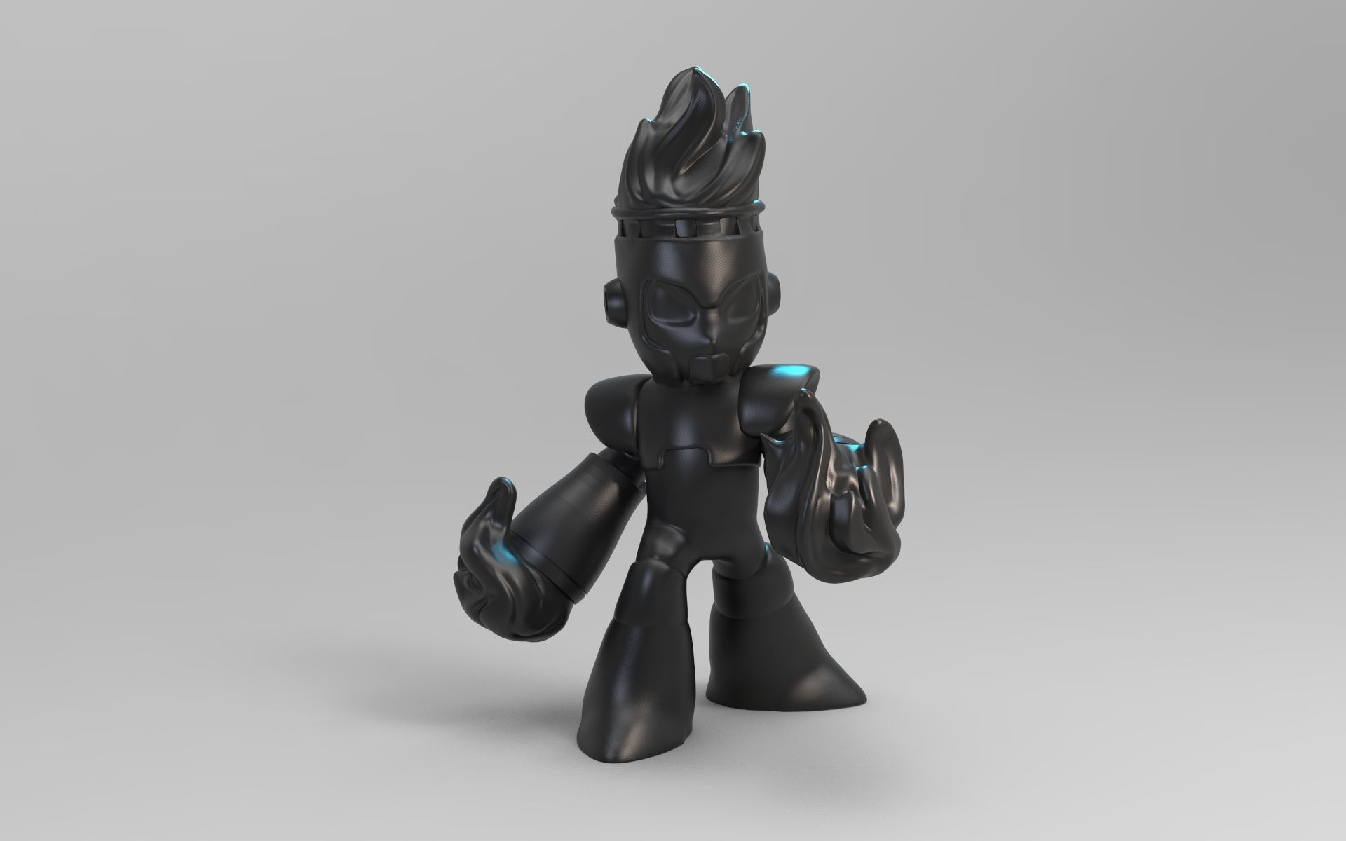 Fireman king of robots 3D print model_2