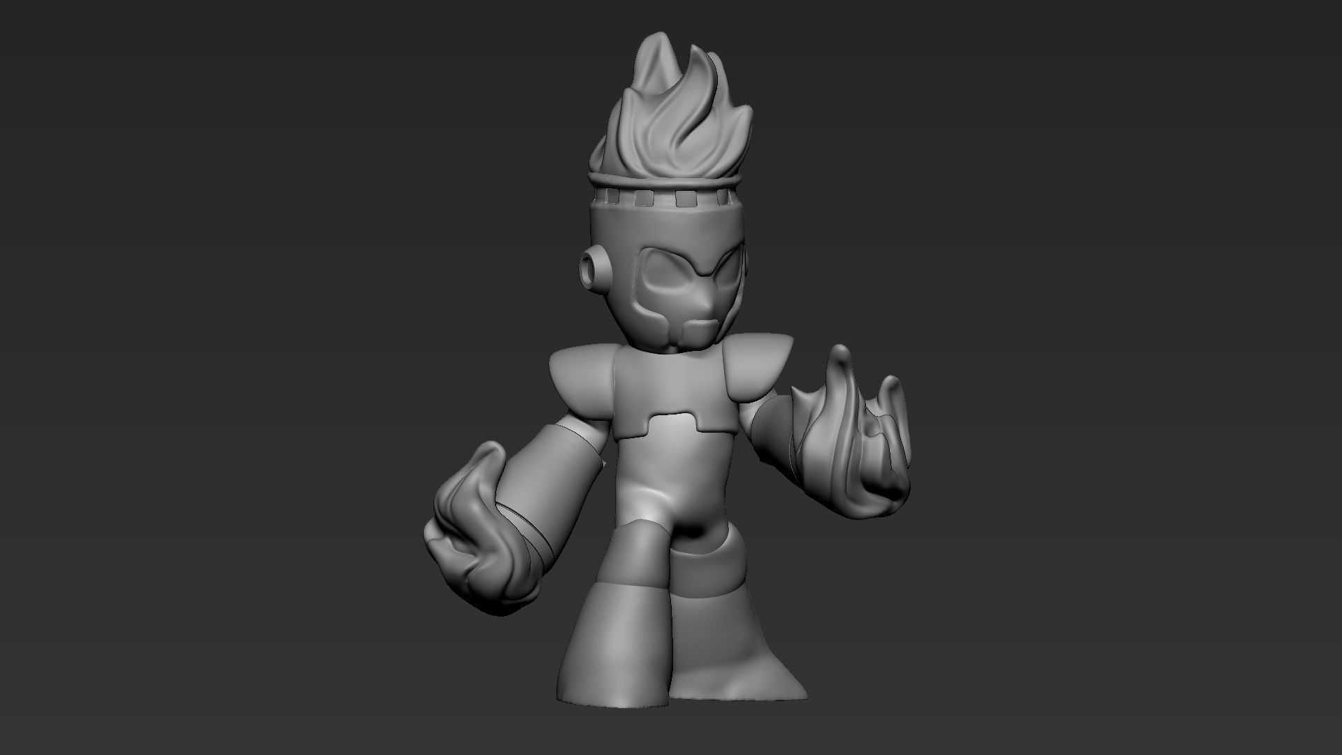 Fireman king of robots 3D print model_6