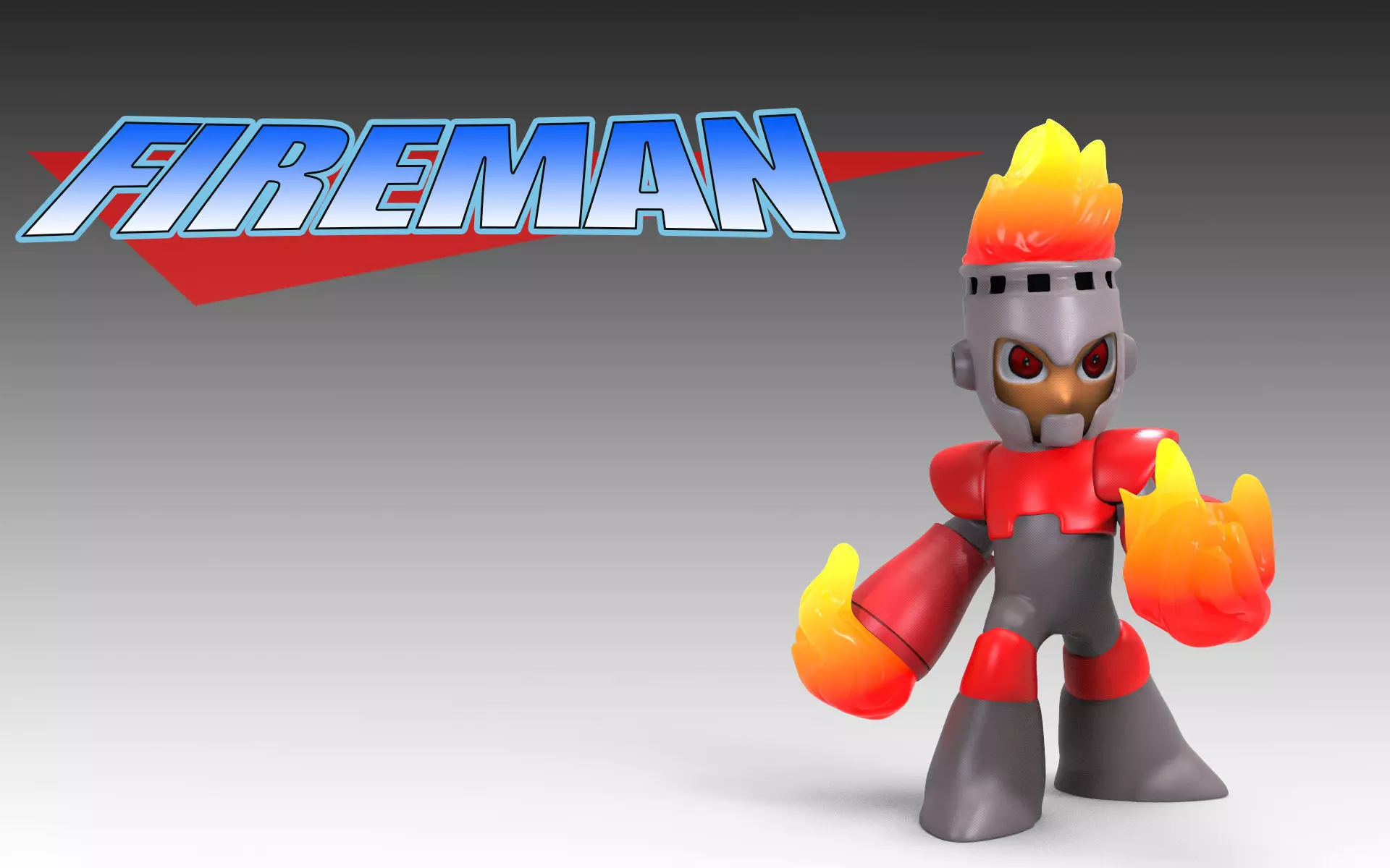 Fireman king of robots 3D print model_0